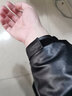 WASSUP UOSNE官方潮牌羽绒服男女款冬季美系免洗PU皮90鸭绒派克服飞行员外套男 9205水墨黑-免洗PU皮（90%鸭绒） S （建议100-120斤） 实拍图