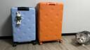 不莱玫大容量行李箱女旅行箱学生26英寸plus高颜值拉杆箱子男 橙色 晒单实拍图