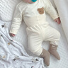 贝乐咿宝宝秋衣套装全棉秋季男婴儿高腰秋裤纯棉保暖睡衣儿童护肚内衣裤 5099毛巾熊 73（建议6-9个月） 晒单实拍图