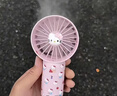 铭汇通加湿器风扇kt猫喷雾小风扇手持usb充电补水制冷宿舍学生随身便携 白色KT猫喷雾风扇【贈贴纸充电线】 实拍图