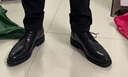 百丽【情人节礼物】商务正装皮鞋男鞋新款职场真皮德比鞋婚鞋B6826CM2 黑色 41 (255mm) 实拍图
