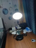 古普（Gupu） 台灯 美式复古长臂折叠学生护眼台灯卧室床头灯 黑色台灯+7W 白光（三档调光） 实拍图