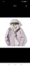 西域骆驼（VANCAMEL）三合一防风冲锋衣款男女夹克加厚保暖可拆卸登山服滑雪服运动外套 KY09S木槿紫/暖白-女 2XL 实拍图