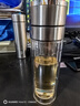 苏泊尔（SUPOR）一键开盖玻璃杯双层防烫茶水分离男士泡茶车载水杯便携商务礼盒装 【礼盒装】茶仓款300ml 实拍图