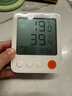 美德时（Anymetre） 灵敏电子室内温度计数器温湿度计婴儿房家用高精准大显示屏测温 JR916-珍珠白(支持送检) 实拍图