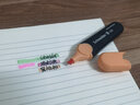 施耐德（Schneider）大容量荧光笔彩色标记号笔学生划重点做笔记办公用1-5mm 马卡龙蜜桃粉1526 实拍图