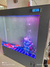 美诺超白鱼缸客厅家用中型生态现代造景金龙鱼缸落地屏风隔断柜水族箱 魅影灰【排水+显示屏】 120*35*130 实拍图