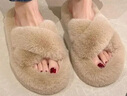 她享毛毛拖鞋女秋冬季保暖居家用百搭毛绒棉拖鞋女 TY222 实拍图