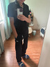 吉普（JEEP）工装裤男夏季直筒裤子男士运动冲锋伞兵休闲男裤 黑色 L 实拍图