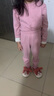 family by gb3096好孩子儿童保暖内衣套装双面磨毛羊绒蚕丝秋衣秋裤中大童睡衣 粉色3098 常规 春秋款 130 加大1码拍 实拍图