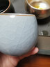 祥业哥窑主人杯单杯可养喝功夫茶杯家用陶瓷茶具个人品茗杯茶盏汝窑 主人杯-粗陶铁锈螺纹蛋型杯 实拍图