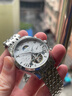 冠琴（GUANQIN）手表男士全自动机械表 镂空飞轮多功能男表瑞士品质夜光防水国表 钢带间白/定制刻字/礼盒装 实拍图