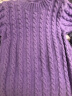 帝诺山羊绒毛线团粗手编羊绒线6+6羊毛线貂绒线手工编织diy围巾线毛衣 60浅紫色 1个 50克 实拍图