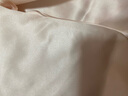 百年六合19姆米真丝枕巾100%桑蚕丝丝绸提花纯色枕头巾50x80单只价可定制 雪芽粉素 80cm*50cm 实拍图