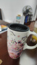 爱屋格林陶瓷马克杯带盖女生高颜值大容量办公室咖啡杯家用喝水杯生日礼物 繁华似锦3LTM7278N500ml 实拍图