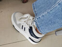 回力女鞋厚底鞋子女春秋新款潮流ins网红百搭休闲鞋学生运动板鞋 米蓝灰【高帮加绒】 37 实拍图