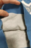多妙屋男童毛衣儿童针织打底衫大童秋季加绒新款保暖纯棉秋冬款童装厚 【双层款】牛仔蓝66129 130 实拍图