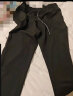 啄木鸟（TUCANO）休闲裤男四季款潮流宽松直筒裤男士时尚舒适运动长裤子 黑色 3XL 实拍图