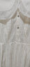 【商场同款】糖力秋季新款白色中长款娃娃领网纱蕾丝连衣裙女 白色 M 晒单实拍图