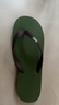 hippobloo河马泰国进口乳胶人字拖男女舒适防滑橡胶凉拖鞋海边沙滩ins潮拖 咖军绿 45 (泰13) 实拍图
