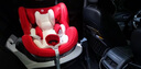 感恩儿童安全座椅0-4-12岁360度旋转 ISOFIX升级侧防 西亚侧翼-魅影红 实拍图