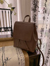 viney新款双肩包女大容量旅行包百搭初高中大学生牛皮背包轻便通勤书包 【复古棕】送老婆女朋友高端实用 高颜值百搭户外出行简约旅游包 实拍图