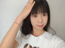 简曼（JIANMAN）多巴胺彩色锆石手链女小众设计高级感复古法式送闺蜜抽拉式手饰 金色【抽拉/卡扣随机单条装】 实拍图