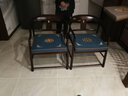 华幔盛庭中式红木椅子垫餐椅坐垫茶桌椅垫圈椅垫子防滑实木太师椅官帽椅垫 陶然居-深蓝【多丽丝麻】热卖款 【3cm厚海绵椅垫】长50*深44cm 实拍图