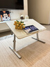飞旺藤达 可折叠升降床上小桌子学习书桌卧室飘窗宿舍学生笔记本懒人桌板 【珍珠白】豪华款+抽屉+书架 实拍图