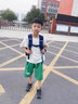 卡米羊Kamiyang儿童书包小学生一二三到六年级男童男生2023新款减负护脊女生书包 天蓝色+挂饰+6件套+手表+补习袋 小号1-3年级 实拍图