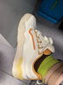 斐乐（FILA）FUSION斐乐潮牌踢板鞋KICK女鞋潮流百搭滑板鞋运动鞋休闲鞋 初雪白/鹿皮黄-PB 36 实拍图
