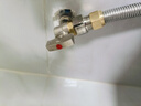 老铜匠燃气热水器球阀 球芯角阀全开大流量全铜冷热4分厨房面盆三角阀 【1只】4分 热水 黄铜球阀 实拍图