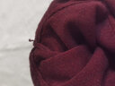 恒源祥纯羊毛衫男冬季加厚V领毛衣中年鸡心领羊毛绒衫爸爸装针织打底衫 酒红+V款领 XL (175) (建议140-160斤) 实拍图