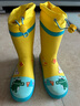 柠檬宝宝儿童雨鞋高筒女童男孩防水防滑橡胶雨靴学生水鞋 黄色异次元 29 实拍图