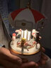 赟娅旋转木马八音盒小夜灯摆件蓝牙音响送女生女朋友公主七夕生日礼物 旋转木马-爱之永恒-蓝牙款 实拍图
