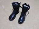 目击者作战靴男拉链冬季陆战靴女特战作训靴子防水防滑户外加绒羊毛保暖 黑色 拉链羊毛款 45 实拍图