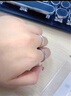 中国黄金莫比乌斯环情侣戒指求婚银对戒生日礼物送女友老婆纪念日周年纪念 交织莫比乌斯情侣戒指【京速达】 实拍图