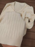 娴妃百搭外穿针织衫女装修身百搭长袖打底衫上衣时尚内搭春秋新款毛衣 杏色 XL 【建议120-135斤】 实拍图
