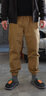 AK ARMY男士休闲长裤春秋季新款工装束脚男阿美咔叽美式复古水洗哈伦裤子 卡其色 L 实拍图