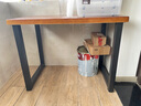 柏事达全实木电脑桌台式书桌家用学习桌书房办公长桌游戏桌子定制 胡桃木色【5公分新西兰实木】 长100宽60高75【真实木 无贴皮】 实拍图