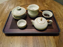 祥业汝窑功夫茶具整套装家用高档陶瓷泡茶壶盖碗茶杯茶盘会客商务礼品 吉祥壶盖碗八杯 15头 实拍图