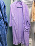 bebedog纯棉浴袍 秋冬男女士睡袍毛巾料酒店柔软情侣浴衣舒适睡衣家居服 纯棉沿绳_紫色 L 【155-170CM，140斤内】 实拍图
