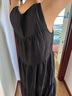 德玛纳（dme）连衣裙含桑蚕丝抽褶裙旗袍领无袖不规则直筒女中长真丝裙子 实拍图
