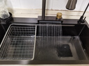 万和【店长推荐】双槽改大单槽厨房水槽304不锈钢洗碗池家用小米粒 5MM小米粒+【四挡瀑布抽拉】三孔 5MM面板81X43【双槽改单槽尺寸】 实拍图