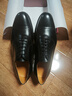 THOM WILLS三接头皮鞋男真皮商务正装鞋手工牛津鞋英伦皮鞋男新郎婚鞋男冬季 黑色小牛B7171 40 /7码 实拍图