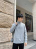 GENIOLAMODE高领毛衣男士冬季内穿打底针织衫男生冬天保暖毛线衣服 浅灰 M 实拍图