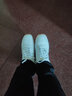 山人运动软牛皮太极鞋女牛筋底练功鞋男士加绒棉鞋太极拳专用鞋秋冬季真皮 升级软牛皮白色-加绒款 40 实拍图