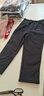柏威驰中老年男装棉裤男士加厚加绒裤老人冬季保暖休闲裤宽松高腰直筒裤 黑灰  羊羔绒特 厚款 4XL 体重160-180腰围2尺8－3尺 实拍图