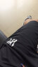 NODE SPORTS品牌联名纯色棉短裤男夏季裤子男透气宽松篮球运动裤男沙滩休闲裤 黑色(B) 2XL (建议体重145斤-160斤) 实拍图