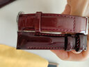 潮熙【JD送货】适用天梭女表带T035真皮1853表带天梭库图表带T035210A 酒红皮银扣 18mm 实拍图
